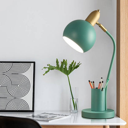 Simple Solid Color Student With Pen Barrel 1-Light Table Lamp
