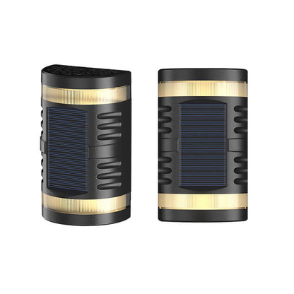 Outdoor Solar Induction Half-Cylinder Luminous Decoration LED Wall Sconce Lamp