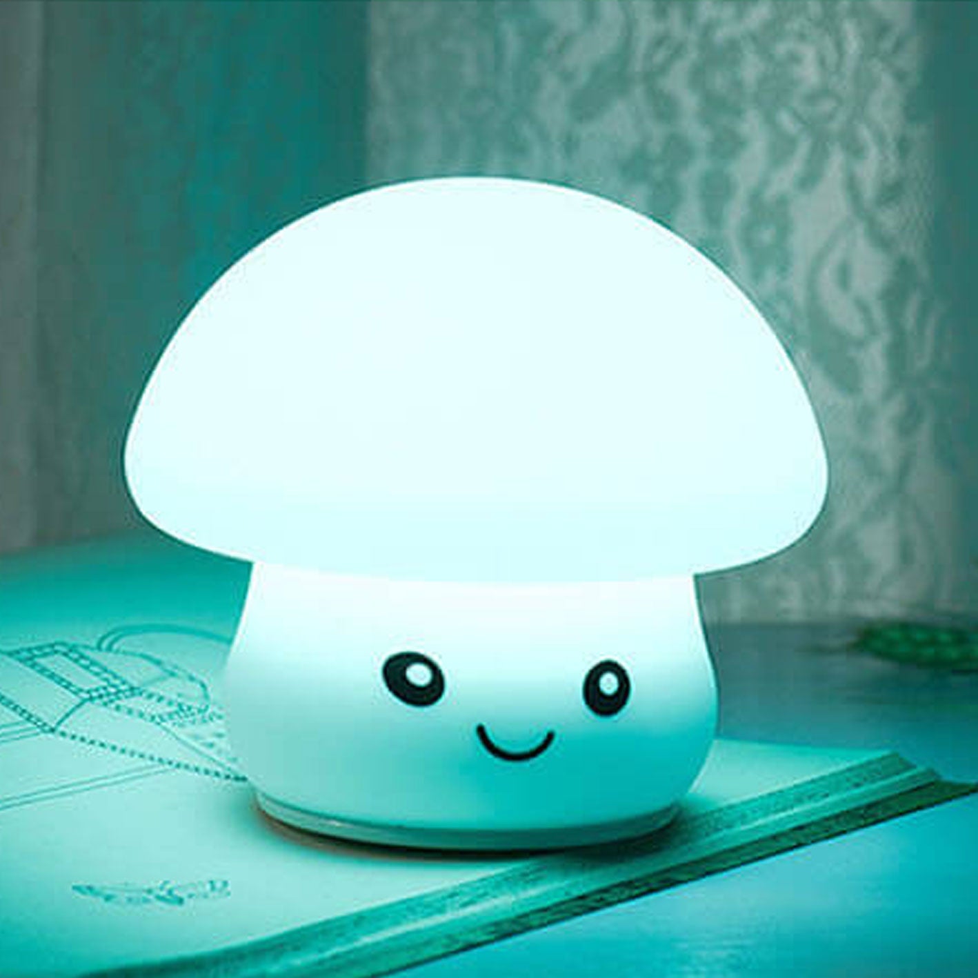 Creative Cartoon Mushroom Silicone Night Light LED Table Lamp