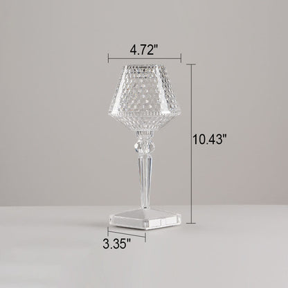 Creative Crystal Wine Glass Acrylic LED Night Light Decorative Table Lamp