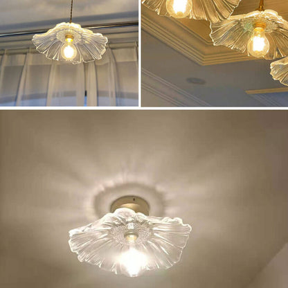Nordic Light Luxury Brass Glass 1/3-Light Pendant Light