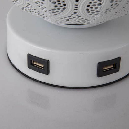 Creative Spherical Metal Projection 1-Light Decorative Table Lamp