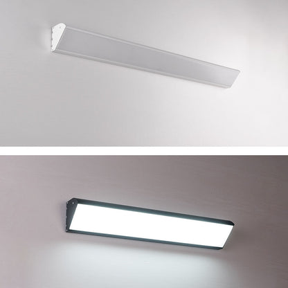Contemporary Industrial Waterproof Aluminum Rectangular Frame Acrylic LED Wall Sconce Lamp For Outdoor Patio