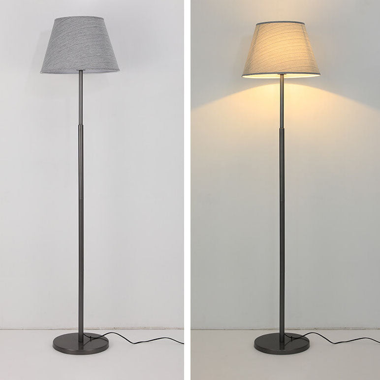 Nordic Simplicity Drum Cone Shade Linear 1-Light Standing Floor Lamp