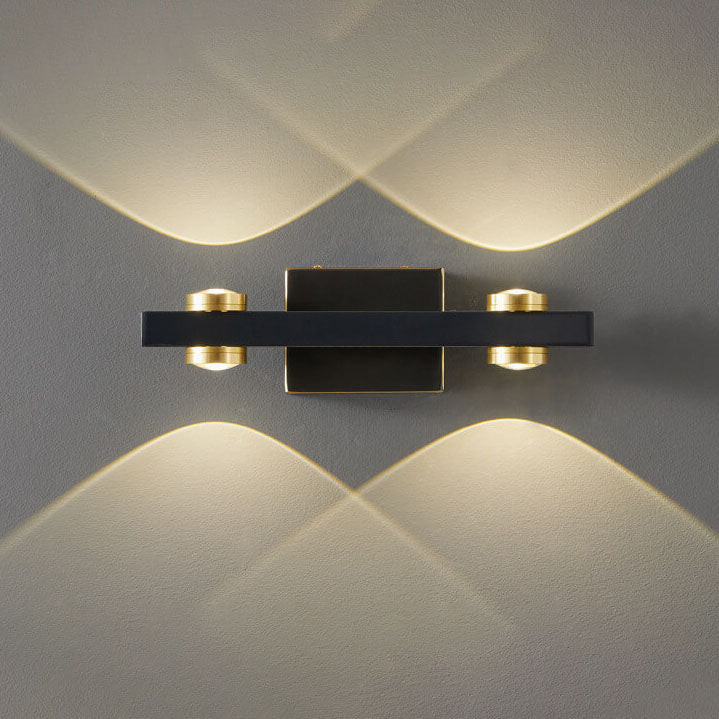 Modern Retro All Copper LED Vanity Light Wall Sconce Lamp