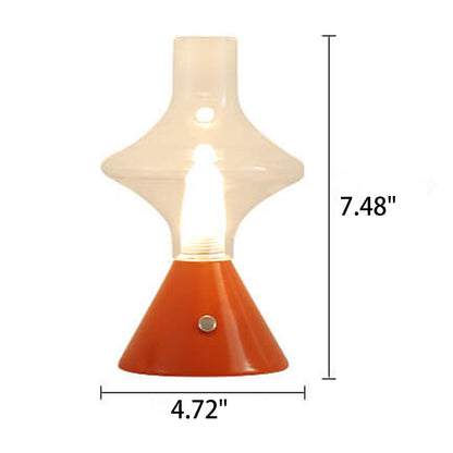 Nordic Retro High Boron Glass USB Charging LED Night Light Table Lamp