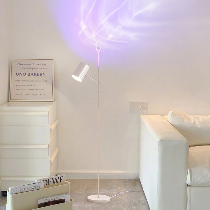Modern Minimalist Rod Hardware Acrylic LED Standing Floor Lamp