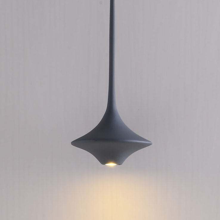 Modern Minimalist Solid Color Hardware Resin LED Pendant Light