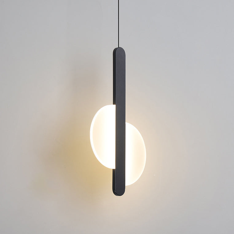مصباح LED دائري نصف دائري من الأكريليك بتصميم بسيط وعصري، مناسب لجانب السرير 