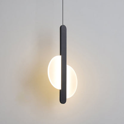 مصباح LED دائري نصف دائري من الأكريليك بتصميم بسيط وعصري، مناسب لجانب السرير 