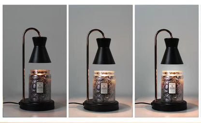 Modern Minimalist Metal Hourglass Adjustable Lampstand 2-Light Table Melting Wax Table Lamp For Bedside