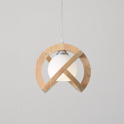Japanese Wabi-sabi Log 1-Light Pendant Light