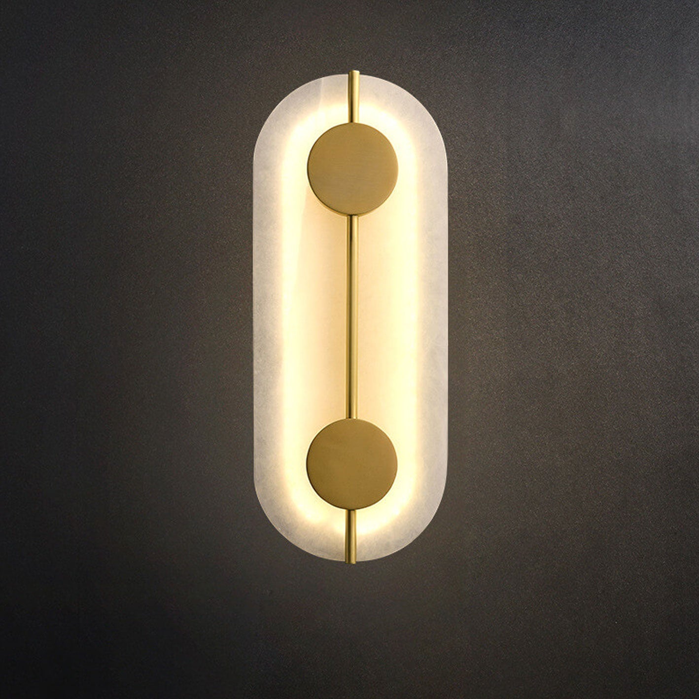 مصباح حائط LED دائري حديدي حديث 