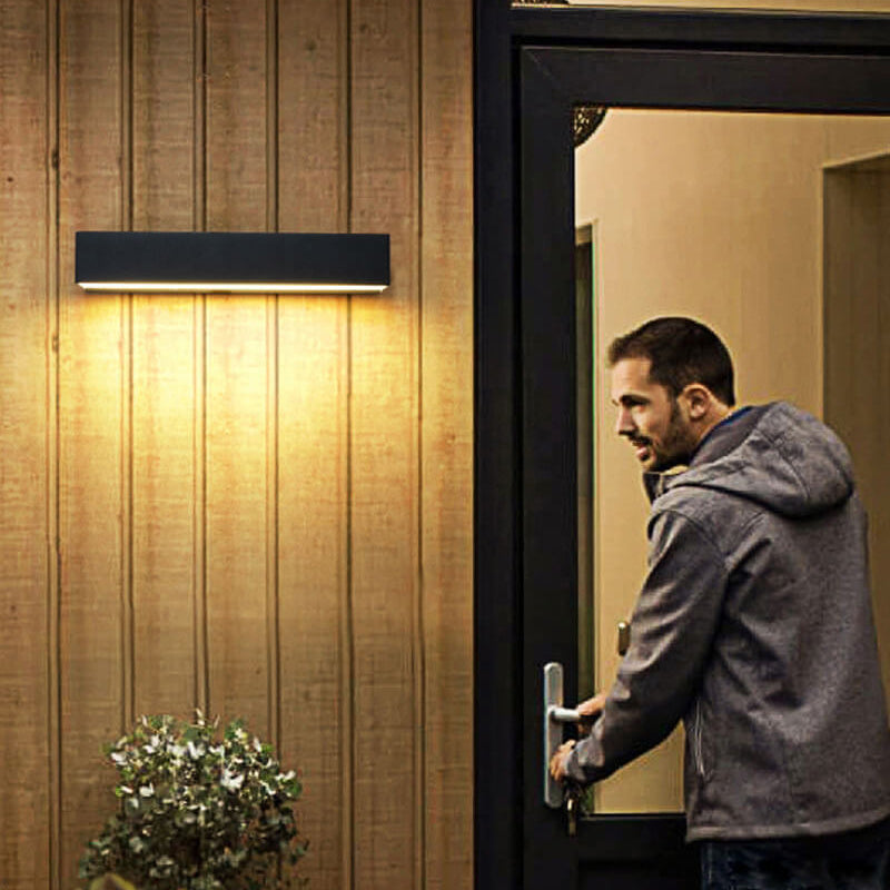 Minimalist Outdoor Waterproof One-Line Rectangular LED Waterproof Wall Sconce Lamp