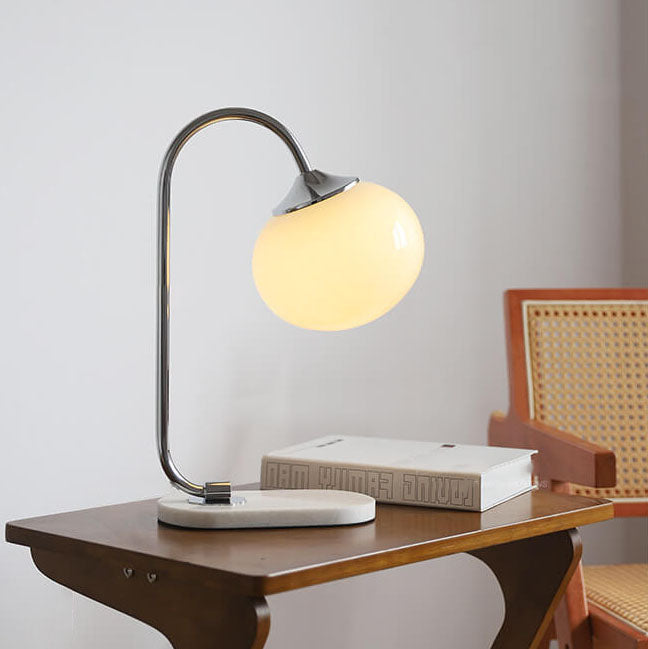 Nordic Minimalist Nostalgic Glass Sphere 1-Light Table Lamp