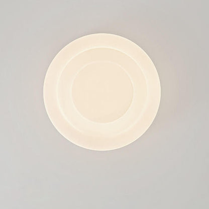 Modern Minimalist PE Swirl Round Iron LED Flush Mount Ceiling Light