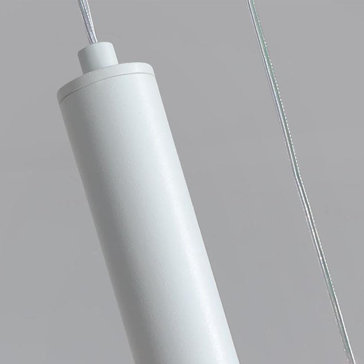 ثريا LED ذات خطوط مموجة من الألومنيوم بتصميم هندسي عصري بسيط لغرفة المعيشة