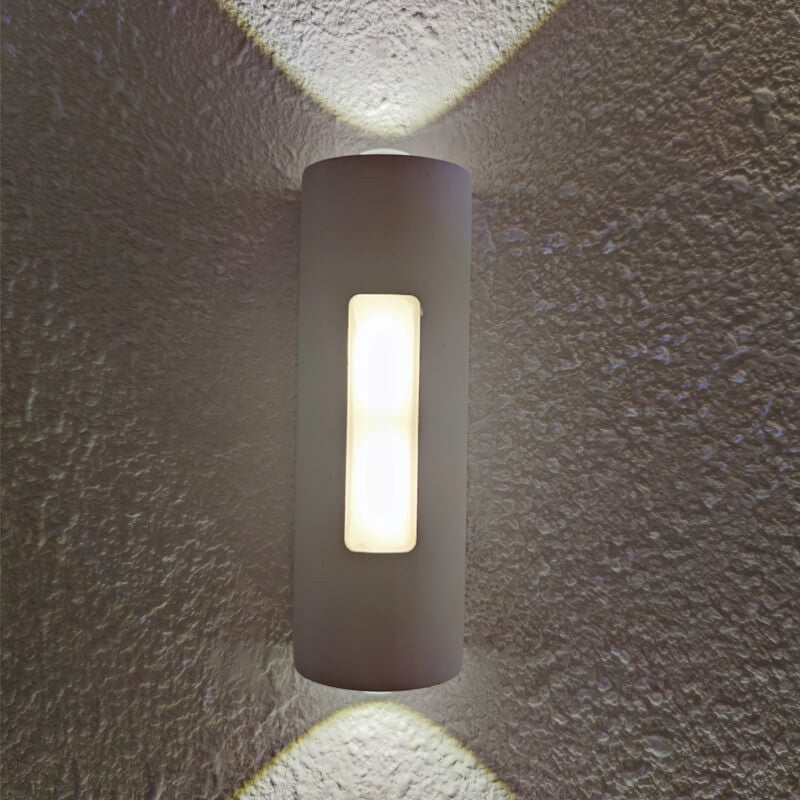 مصباح حائطي LED خارجي بتصميم أسطواني عصري وبسيط 