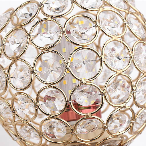 Contemporary Creative Crystal Ball 1- Light Wall Sconce Lamp For Living Room