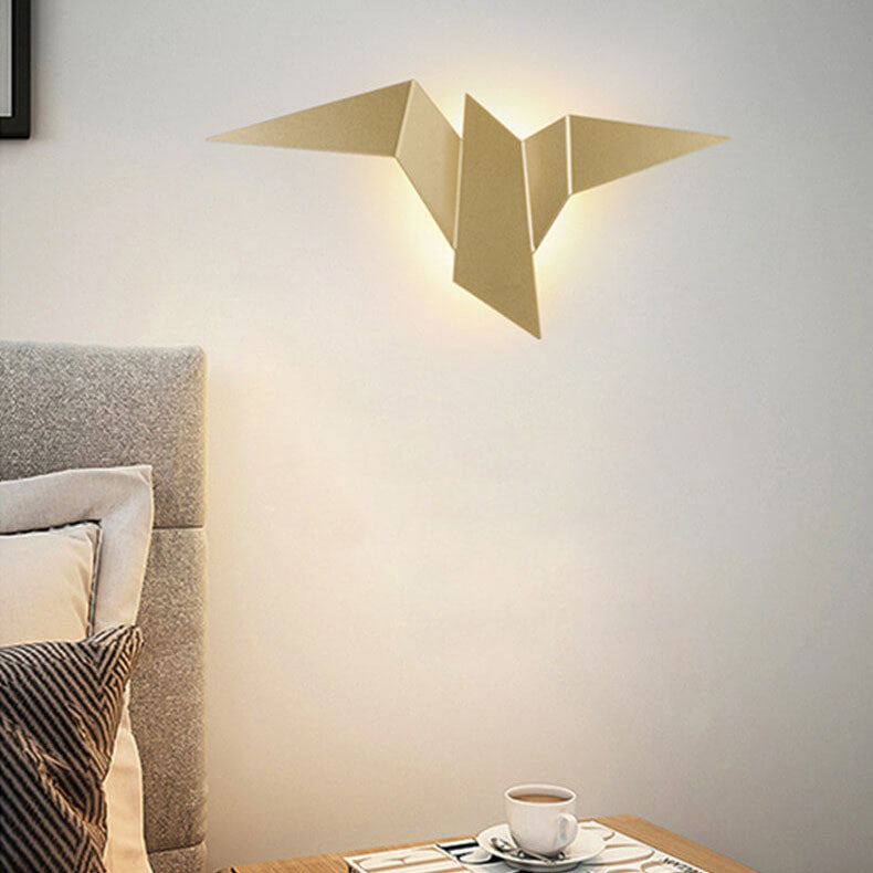 Modern Creative Flying Bird Metal 1-Light LED Wall Sconce Lamps