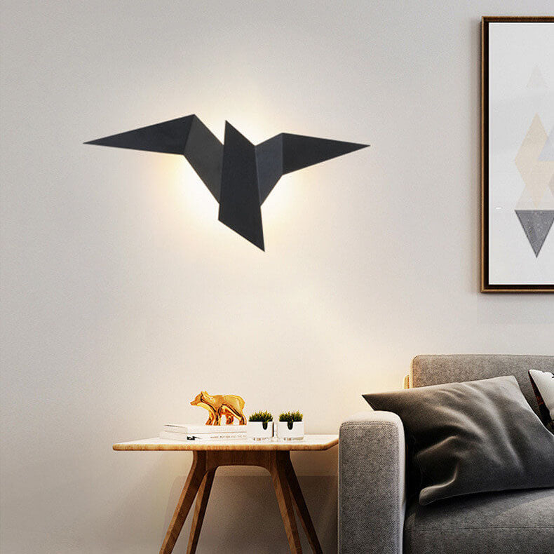 Modern Creative Flying Bird Metal 1-Light LED Wall Sconce Lamps
