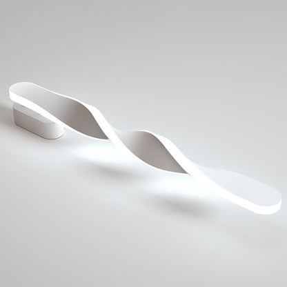 مصباح حائط LED طويل من الألومنيوم والسيليكون بتصميم حلزوني عصري بسيط لغرفة المعيشة 
