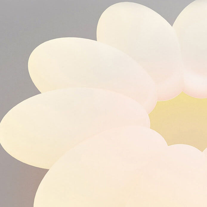 Modern Minimalist PVC Floral Shape LED Kids Flush Mount Ceiling Light