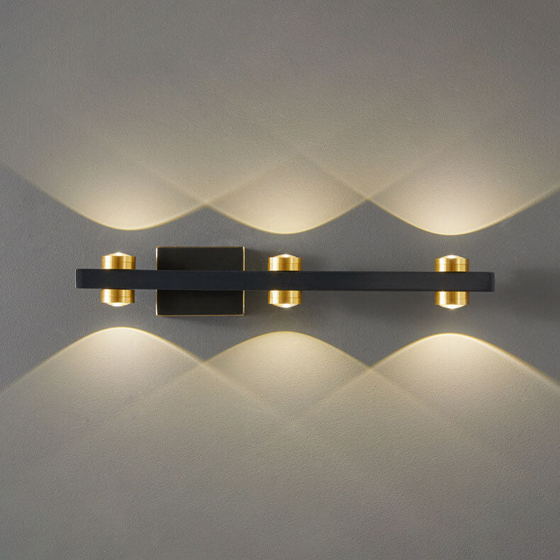 Modern Retro All Copper LED Vanity Light Wall Sconce Lamp