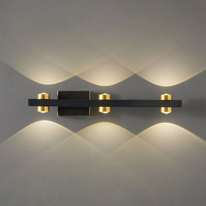 Modern Retro All Copper LED Vanity Light Wall Sconce Lamp