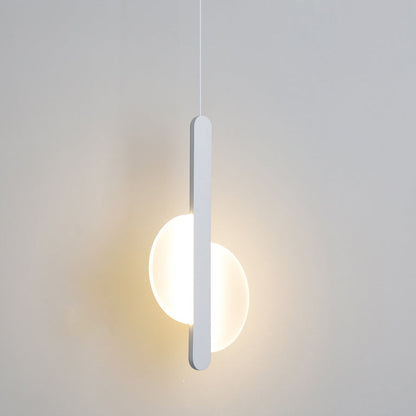 مصباح LED دائري نصف دائري من الأكريليك بتصميم بسيط وعصري، مناسب لجانب السرير 