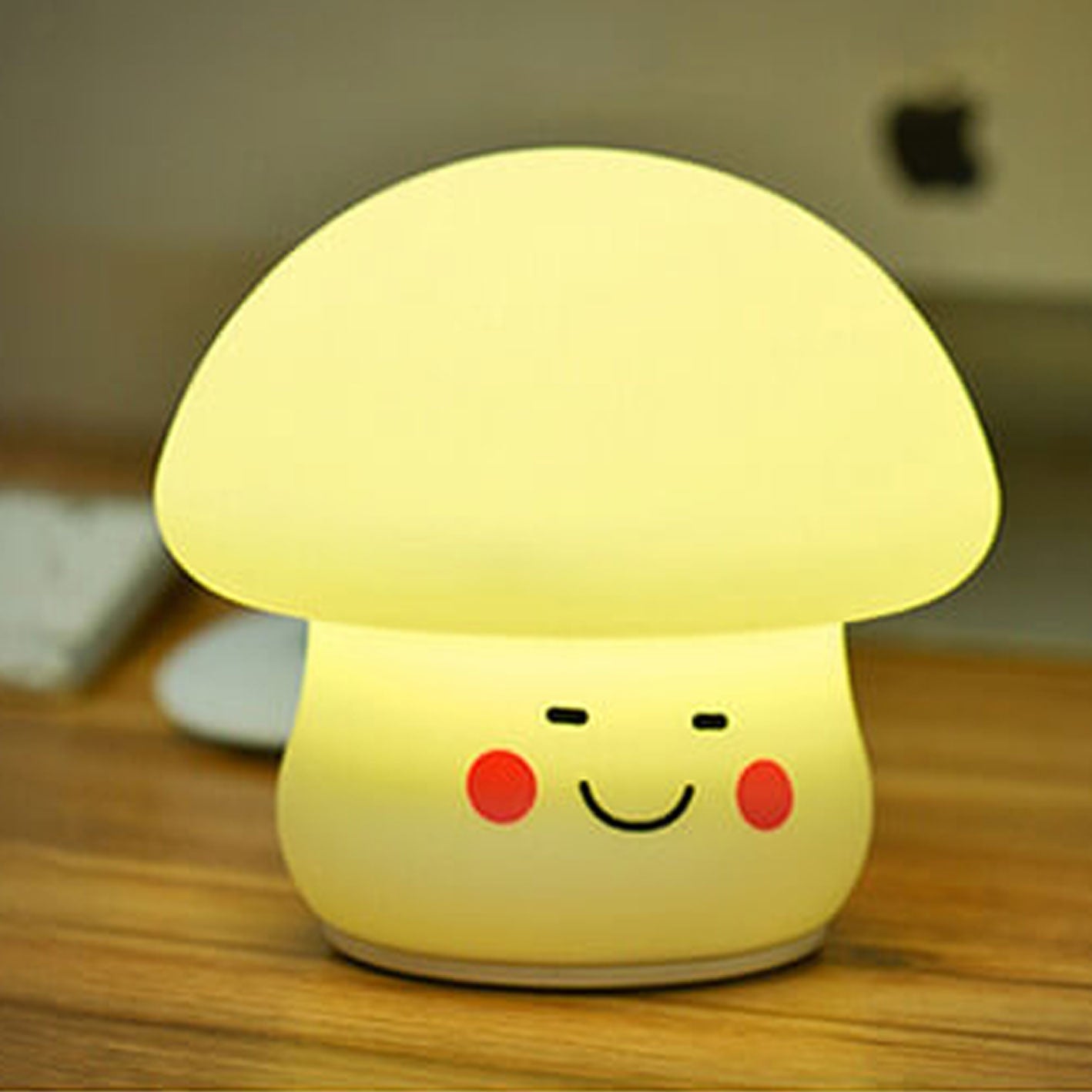 Creative Cartoon Mushroom Silicone Night Light LED Table Lamp