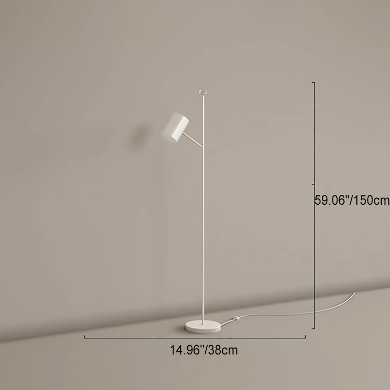 Modern Minimalist Rod Hardware Acrylic LED Standing Floor Lamp