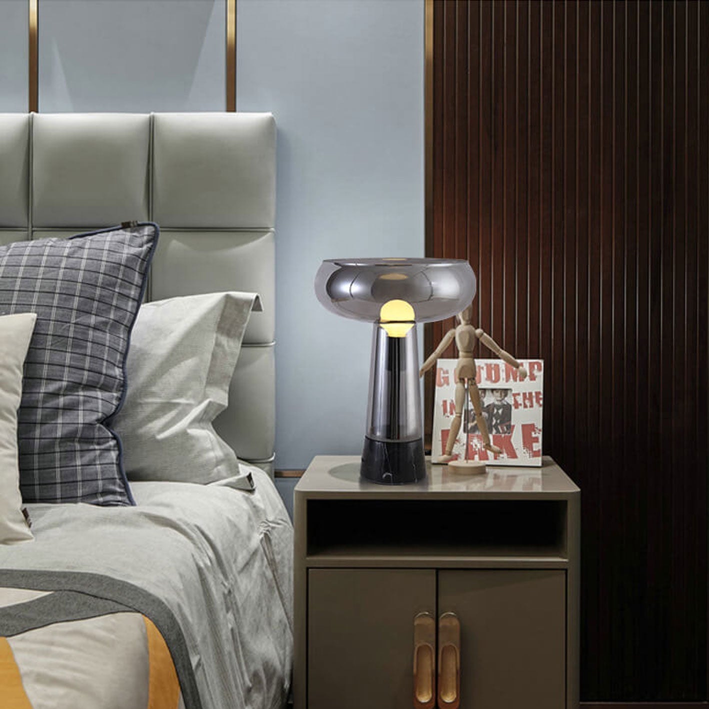 Simple Creative Glass Marble LED Table Lamp