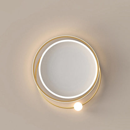 Modern Creative Circle Ring LED Flush Mount Ceiling Light