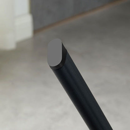 Contemporary Scandinavian Round Cushion Faux Leather Carbon Steel Dining Chair Backrest For Dining Room