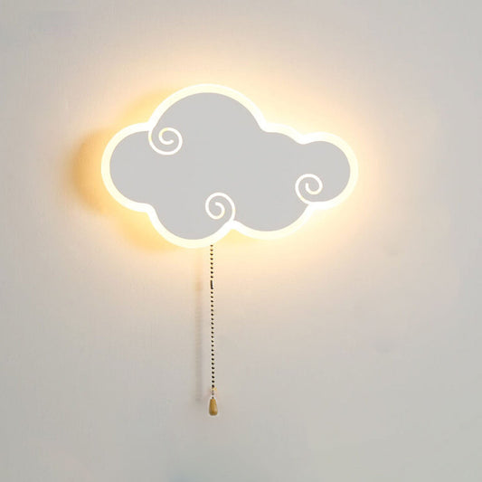 مصباح حائط LED بتصميم رسوم متحركة سحابية بسيطة وحديثة من الشمال 