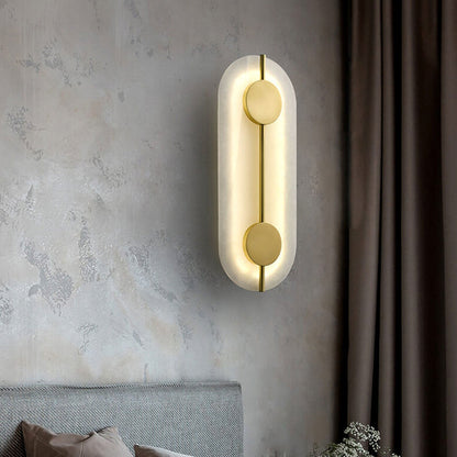 مصباح حائط LED دائري حديدي حديث 