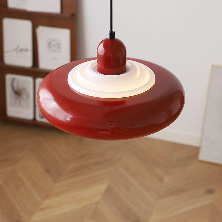 Contemporary Scandinavian Creative Geometric Dome Iron 1-Light Pendant Light For Dining Room