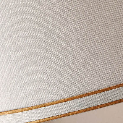 European Vintage Striped Ceramic Base Fabric 1-Light Table Lamp