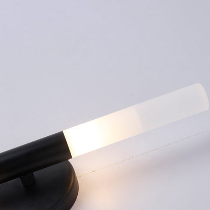 مصباح حائط LED أسطواني من الألومنيوم والحديد بتصميم عصري بسيط لغرفة المعيشة 
