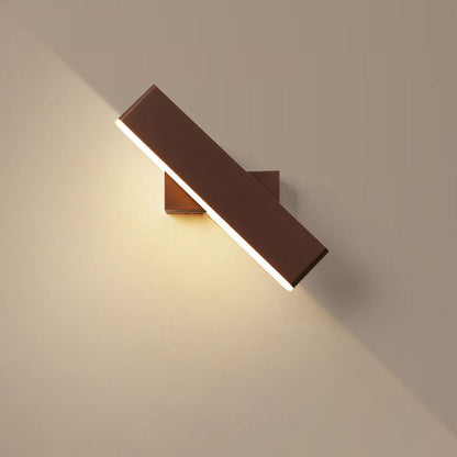 مصباح حائط LED مستطيل الشكل مصنوع من الألومنيوم والأكريليك بتصميم عصري وبسيط 