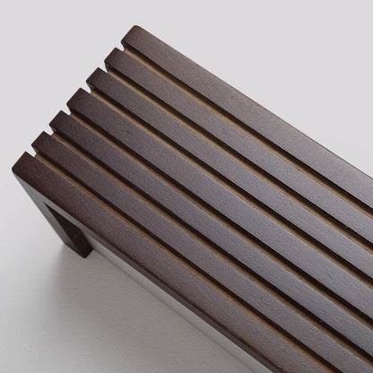 Modern Chinese Walnut Square Bar Vanity LED Wall Sconce Lamp