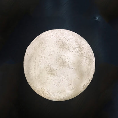 Creative Mini Rechargeable 3D Printed Moon 1-Light LED Table Lamp