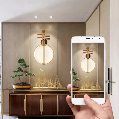 مصباح حائط LED بتصميم آلة البيبا الصينية الحديثة 
