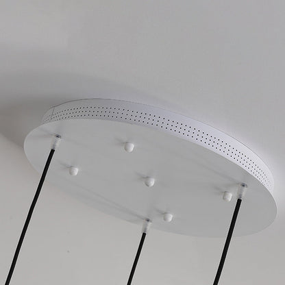 ثريا LED من الألومنيوم بتصميم عصري إبداعي غير منتظم لغرفة المعيشة 