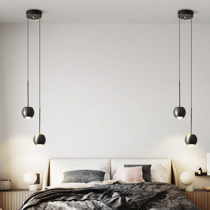 Nordic Light Luxury Full Brass Cylindrical Mini LED Pendant Light