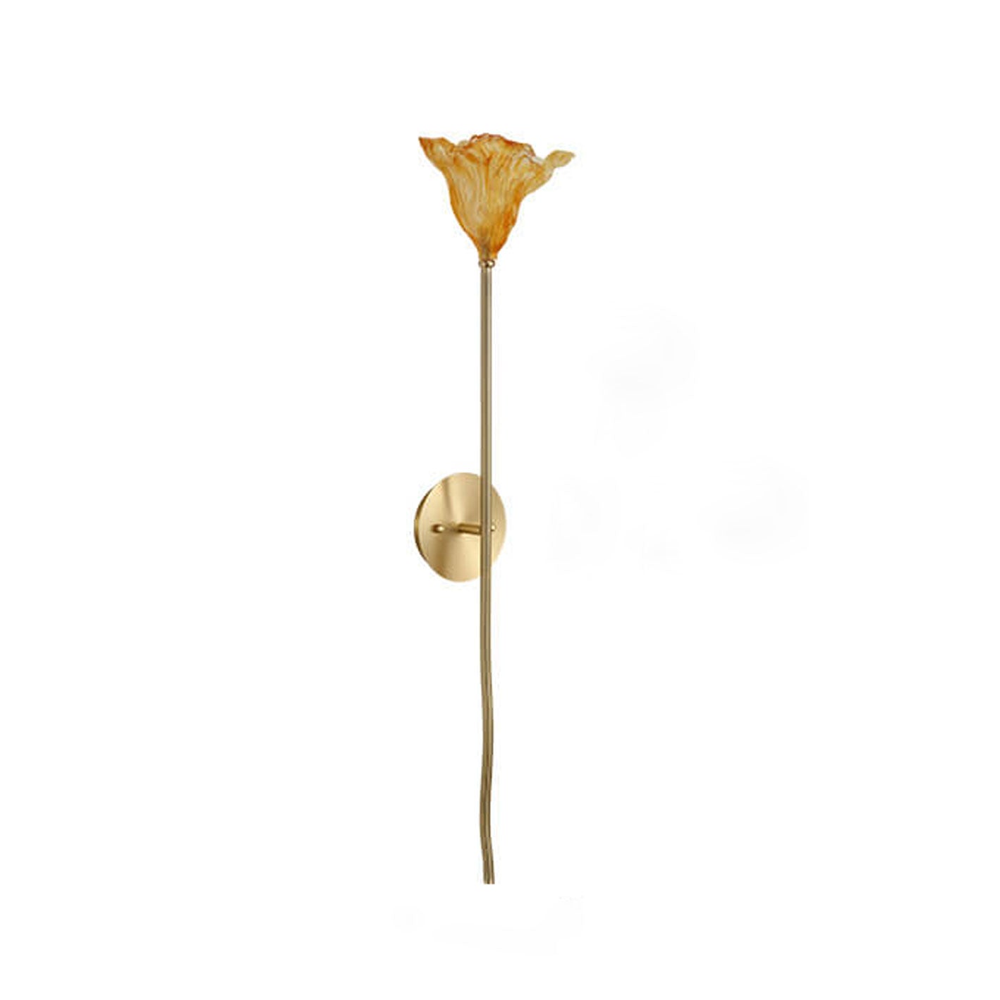 Modern Chinese Dry Lotus Glass Lamp Design 1-Light Wall Sconce Lamp