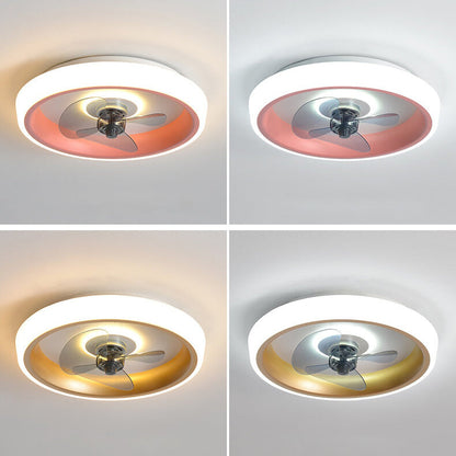 مروحة إضاءة LED خفيفة الوزن وحديثة من الأكريليك
