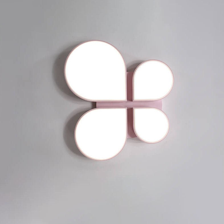 Modern Minimalist Four Leaf Clover Acrylic LED Flush Mount Ceiling Light