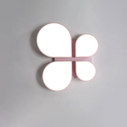 Modern Minimalist Four Leaf Clover Acrylic LED Flush Mount Ceiling Light